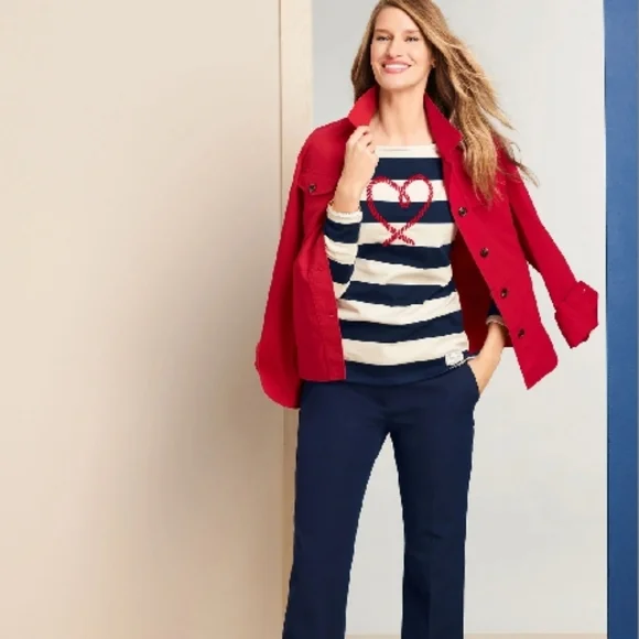 Talbots Newport Pant Blue Women's Wide Leg Pants - Picture 2 of 9